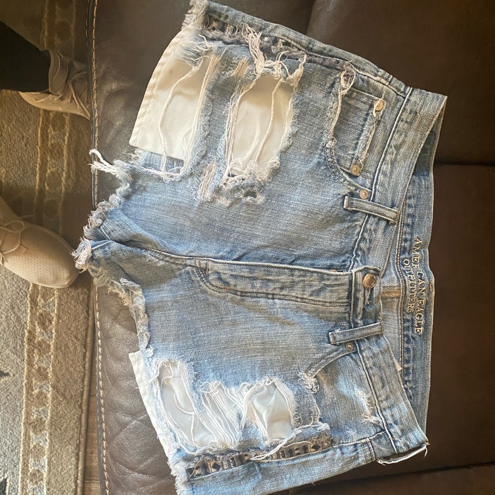 Light Wash Jean Shorts